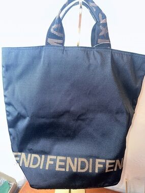 Fendi logo tote bag